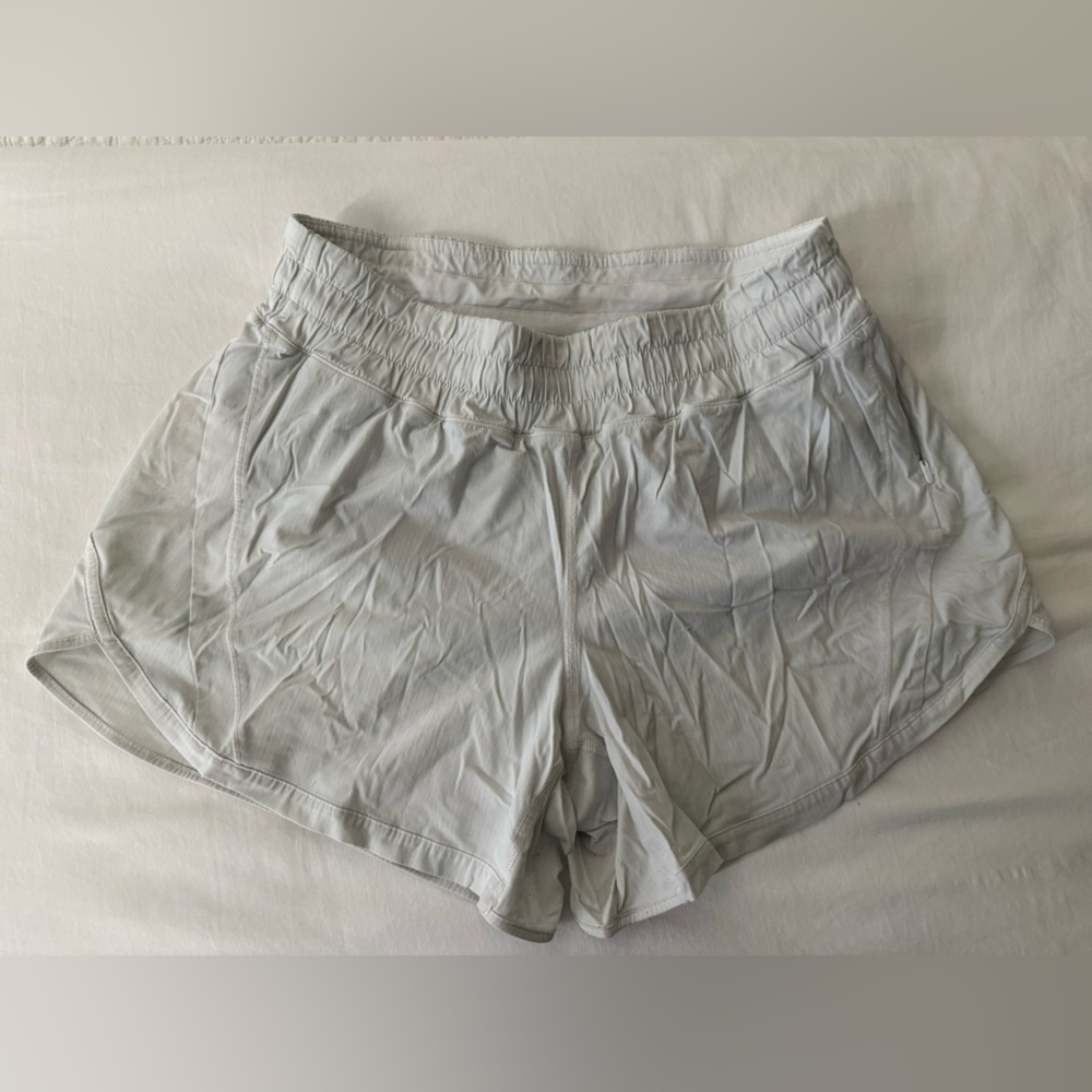 Lululemon White Tracker shorts